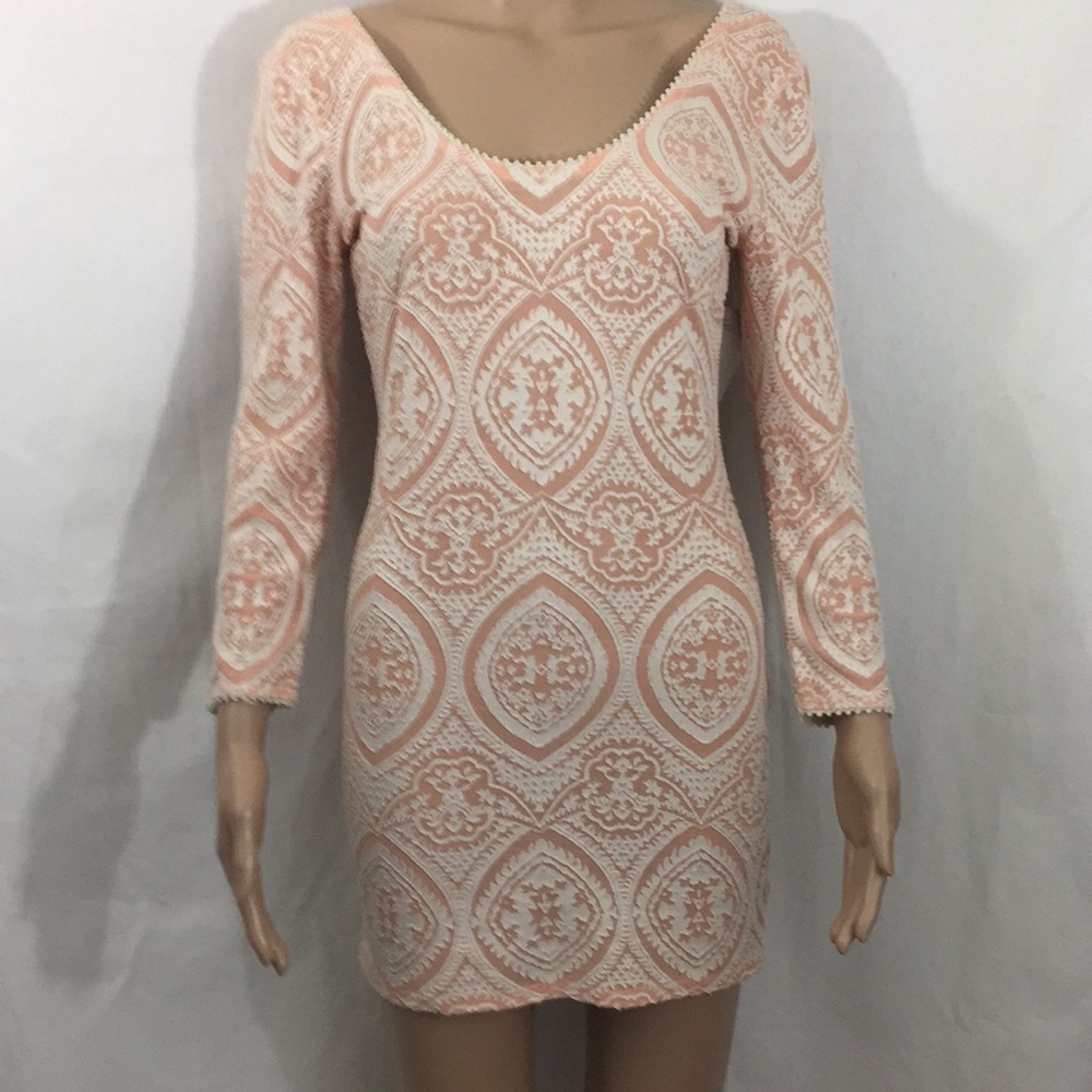 Free People dress bodycon brocade size small